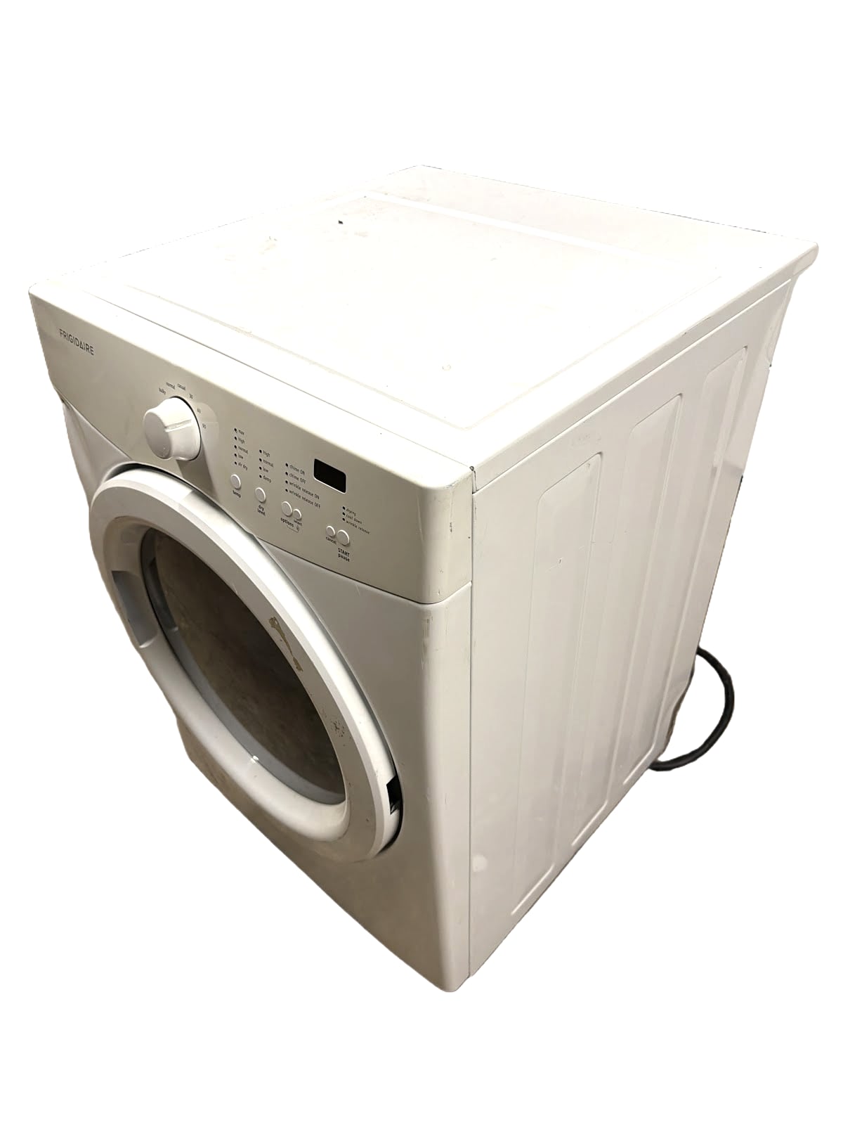White front load washing machine