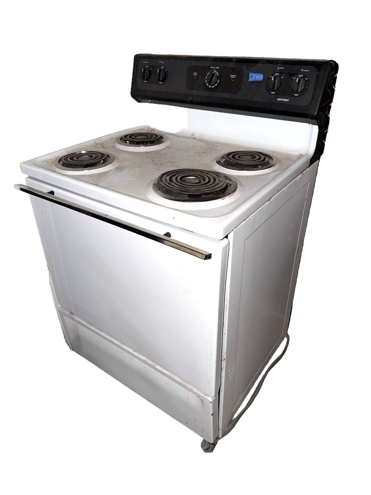 Electric coil top stove