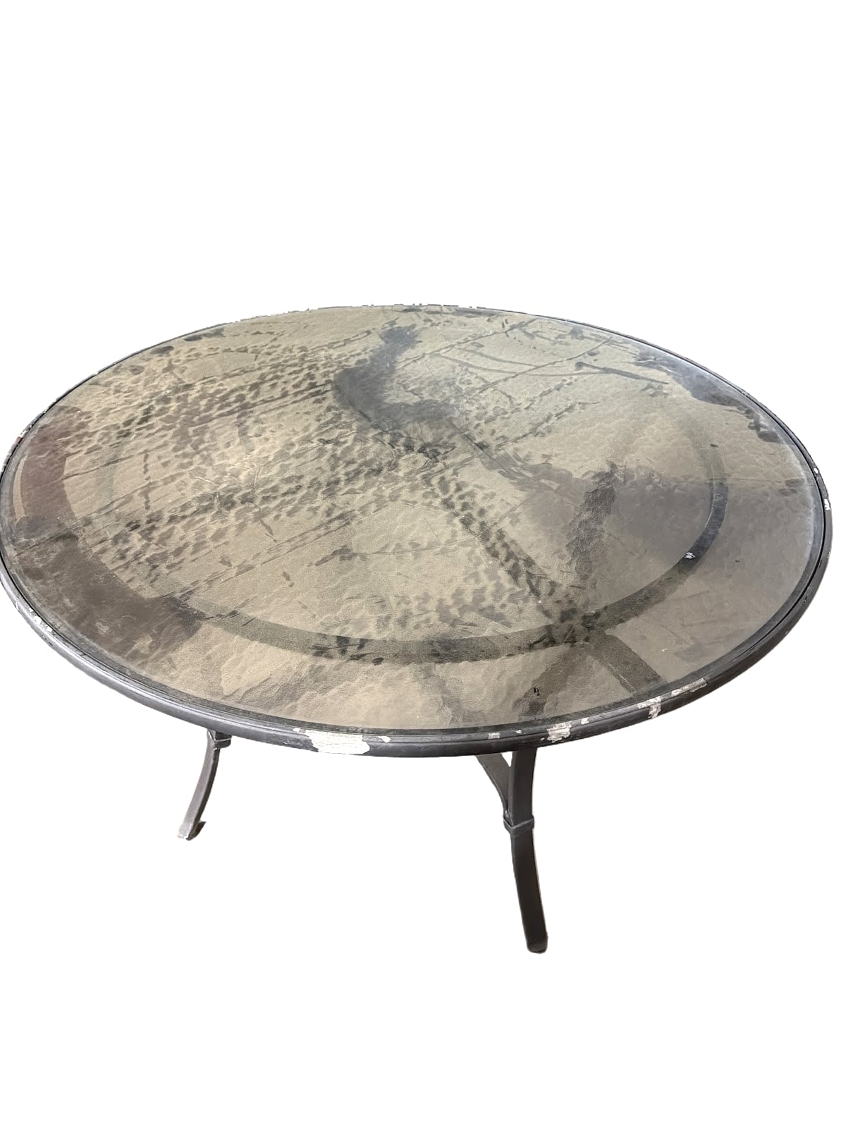 Round Glass Top Table