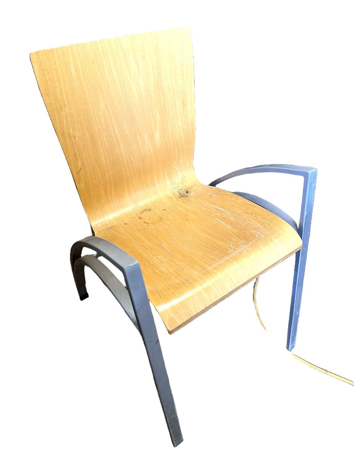 Modern wood metal chair