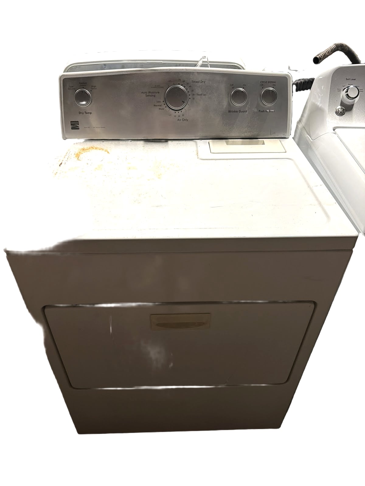White Clothes Dryer Unit