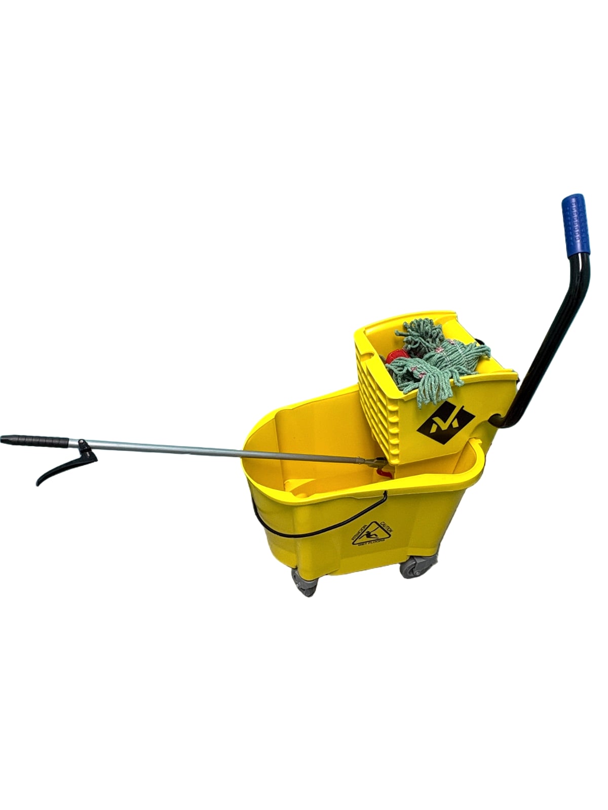 Yellow Mop Bucket with Wringer