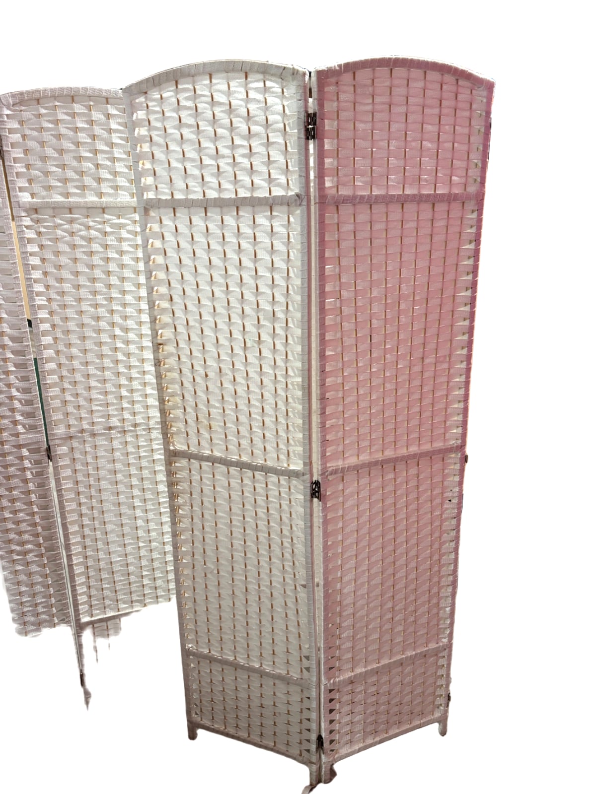 White Folding Room Divider