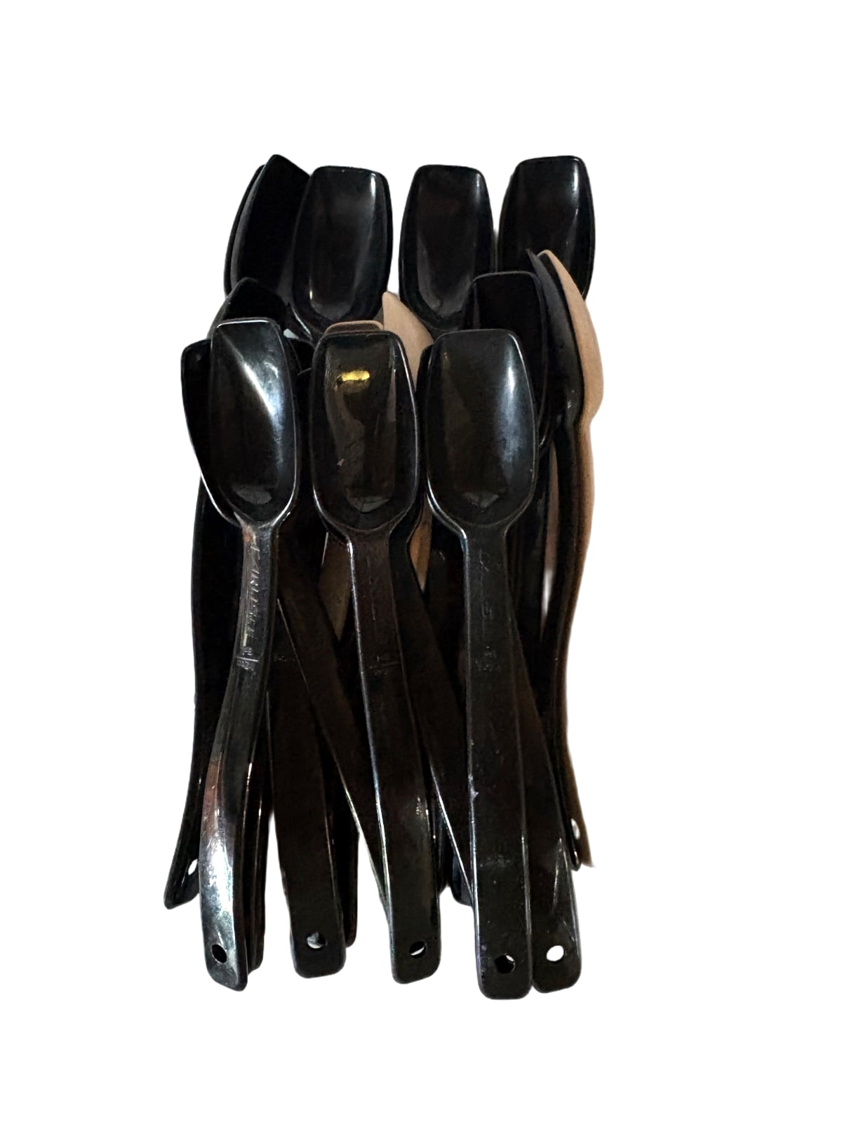 Black Plastic Spoons