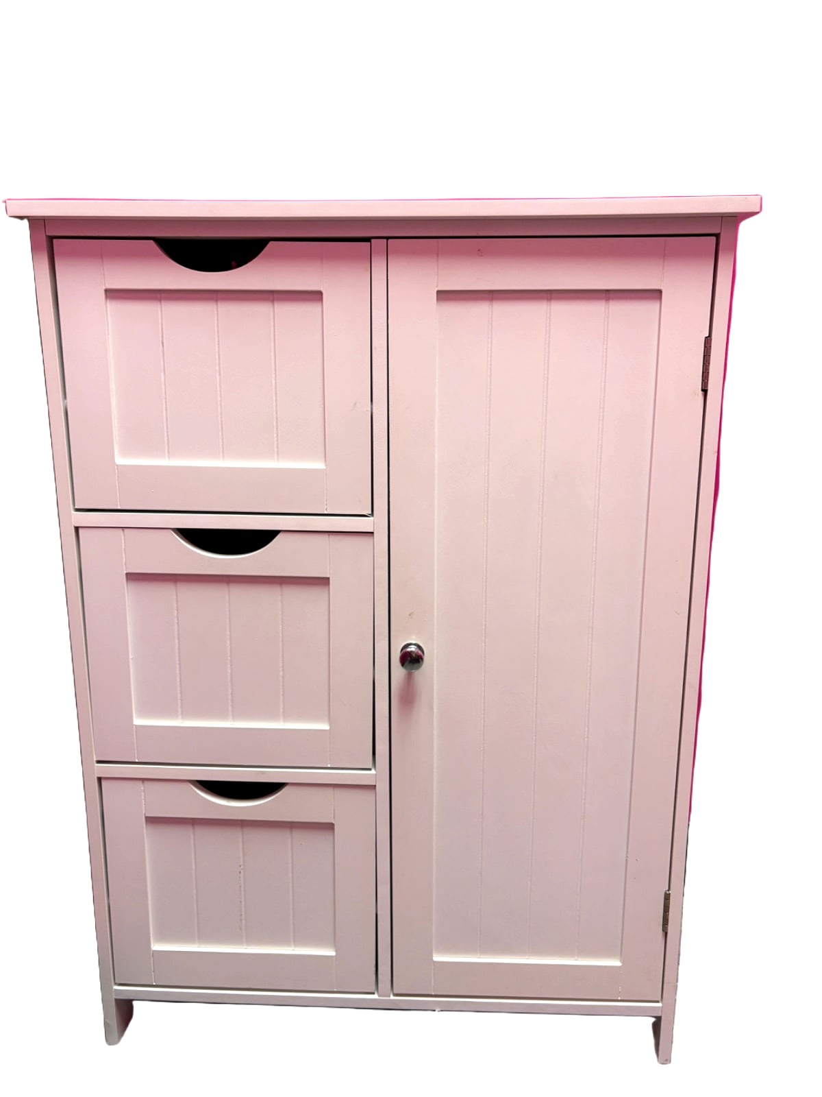 White Storage Cabinet with Drawers