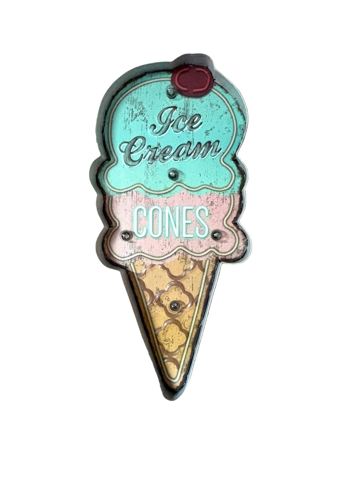 Ice Cream Cones Metal Sign