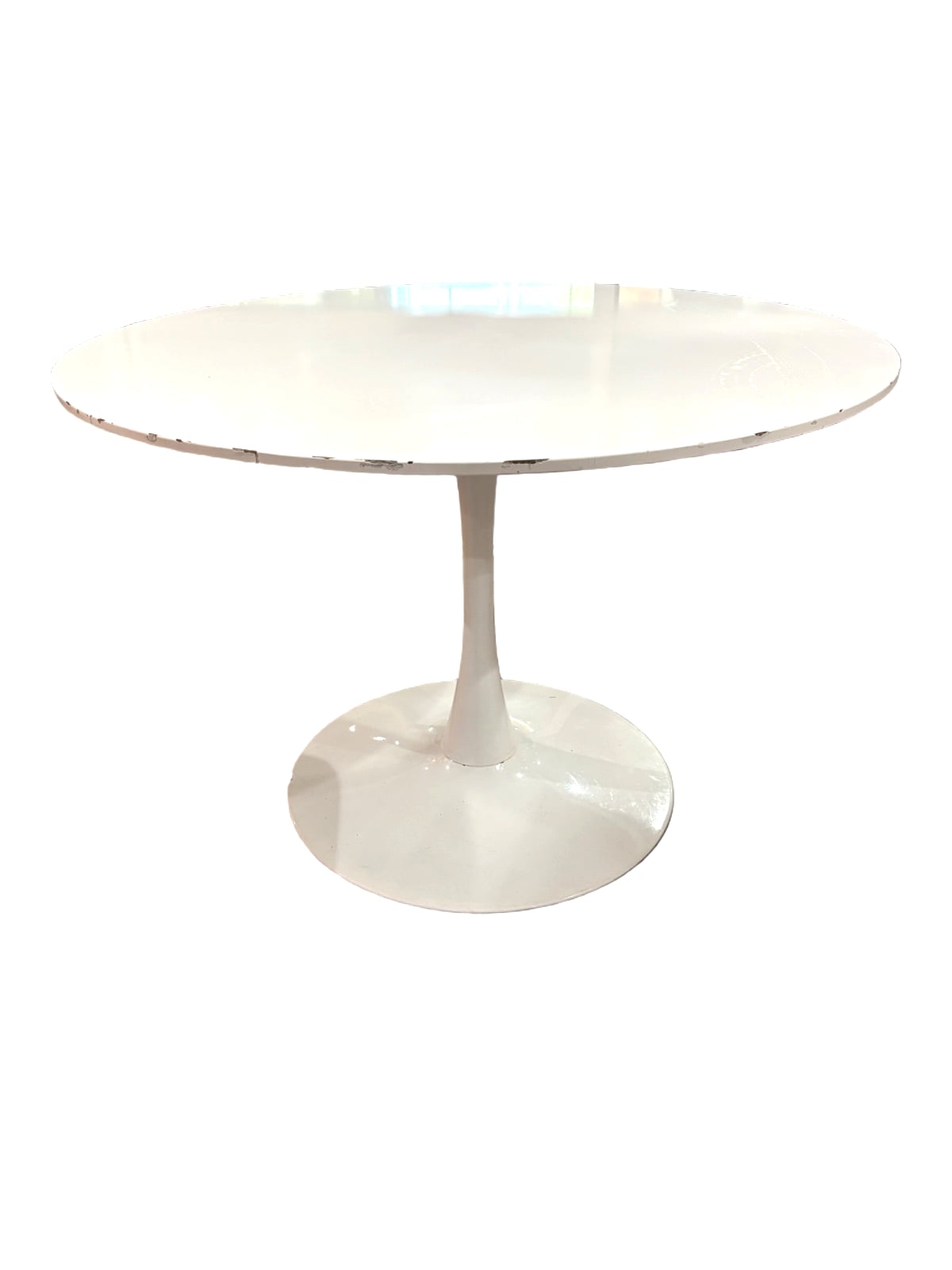Round White Dining Table