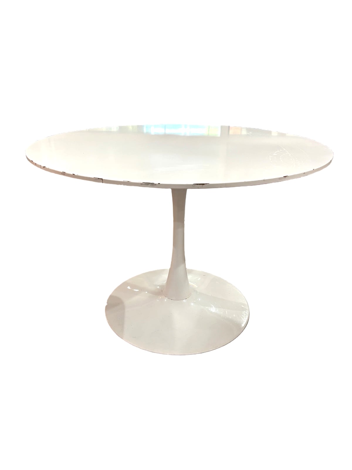 Round White Dining Table