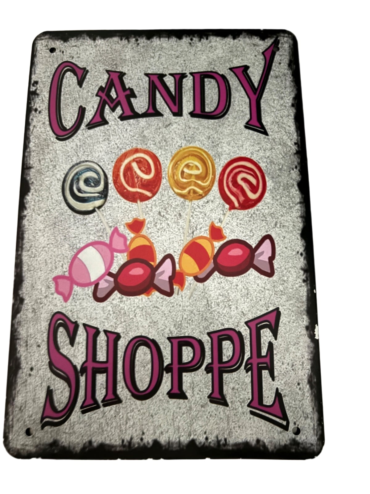 Candy Shoppe Metal Sign