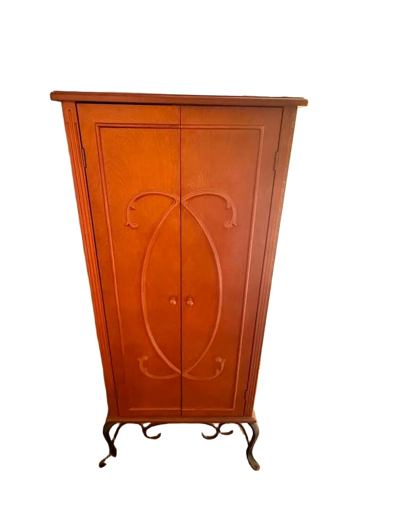 Wooden Cabinet with Decorative Doors