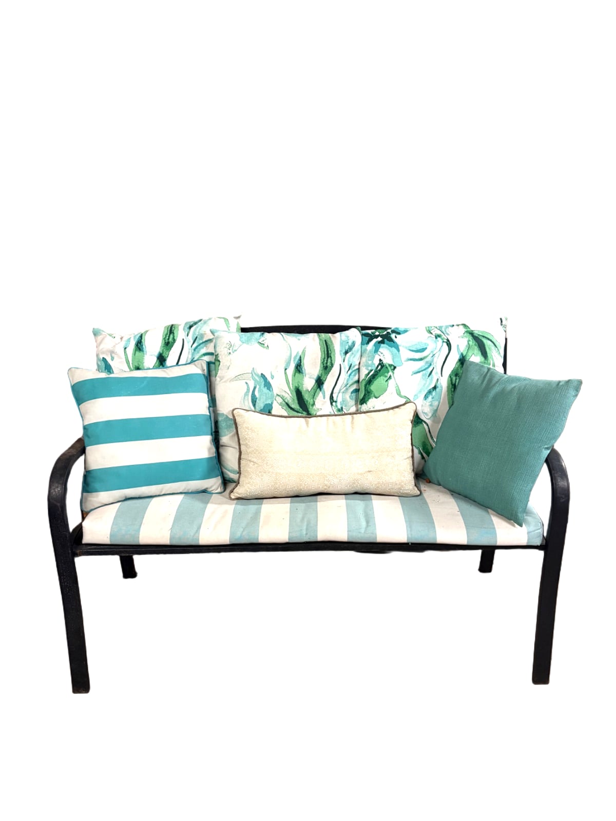 Outdoor Bench with Cushions