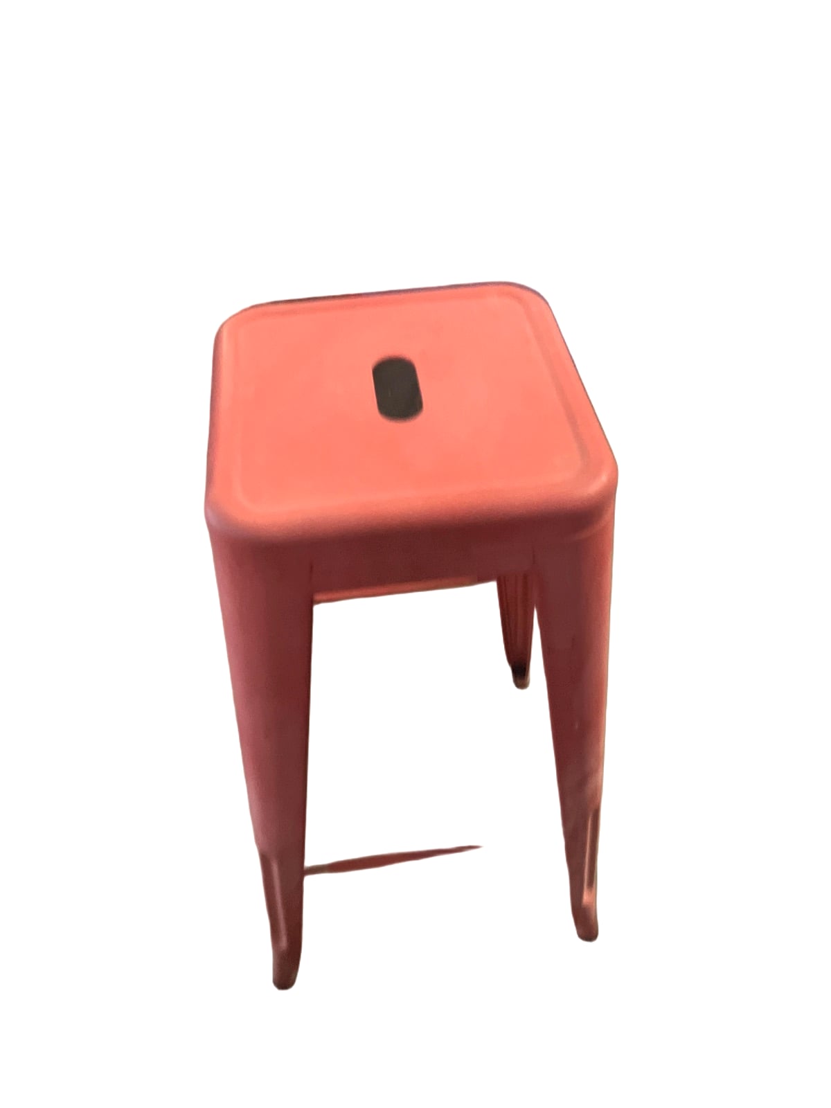 Red Metal Bar Stool