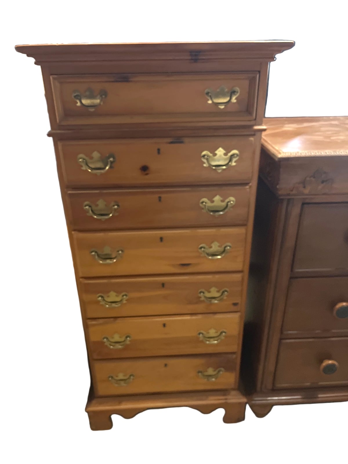 Wooden Tallboy Dresser